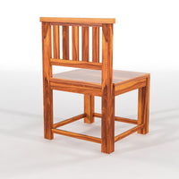 Virello Sheesham Wood Dining Set 6 Seater (Honey Finish)