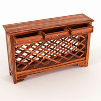 Pivra Solid Sheesham Wood Sideboard and Cabinets (Honey Finish)