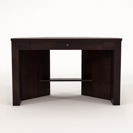 Valric Solid Sheesham Wood Study Desk (Walnut Finish)