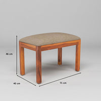 Zephora Sheesham Wood Dining Set 4 Seater With Bench (Honey Finish)