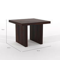 Zephora Hollo Sheesham Wood Dining Set 4 Seater (Walnut Finish)
