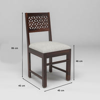 Velora Sheesham Wood Dining Set 6 Seater (Walnut Finish)