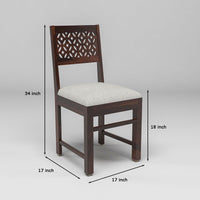 Velora Sheesham Wood Dining Set 4 Seater With Bench (Walnut Finish)
