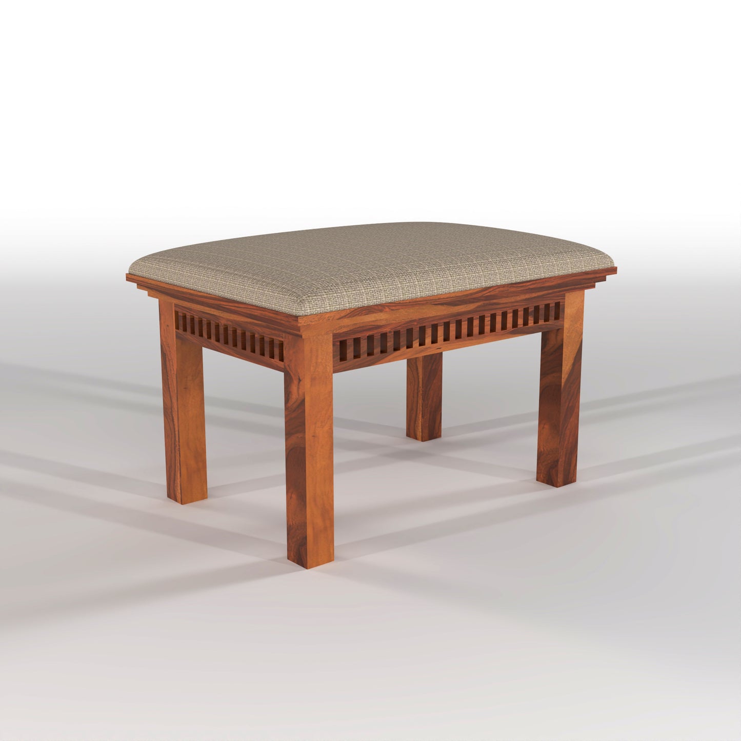 Orvion Sheesham Wood Dining Set 4 Seater With Bench (Honey Finish)