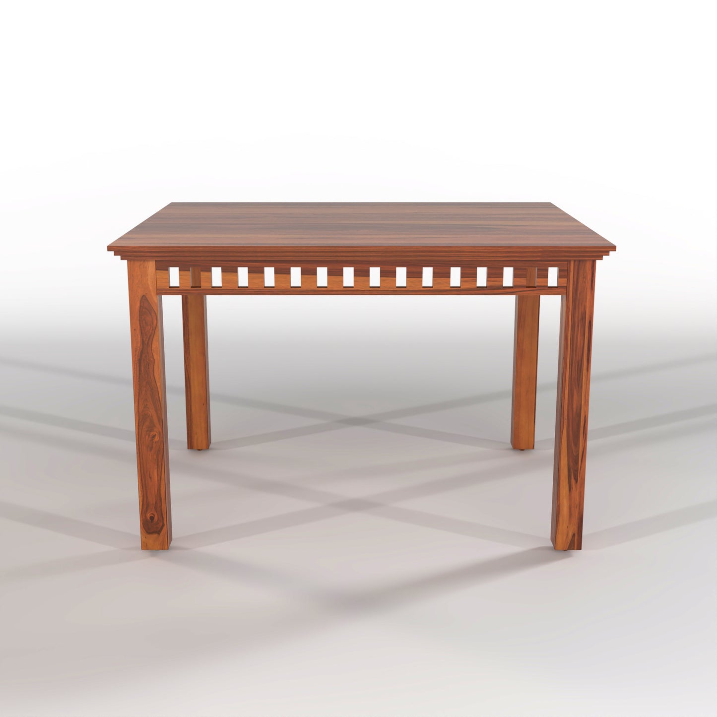 Orvion Sheesham Wood Dining Set 4 Seater With Bench (Honey Finish)