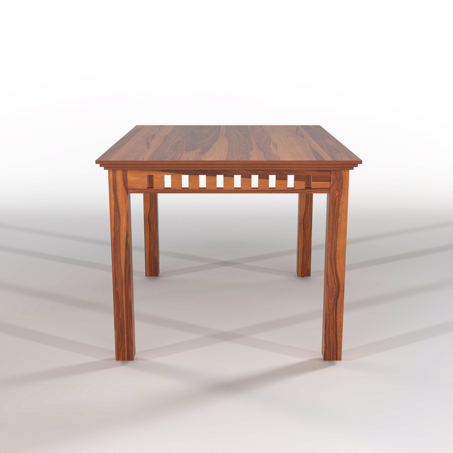 Orvion Sheesham Wood Dining Set 4 Seater With Bench (Honey Finish)