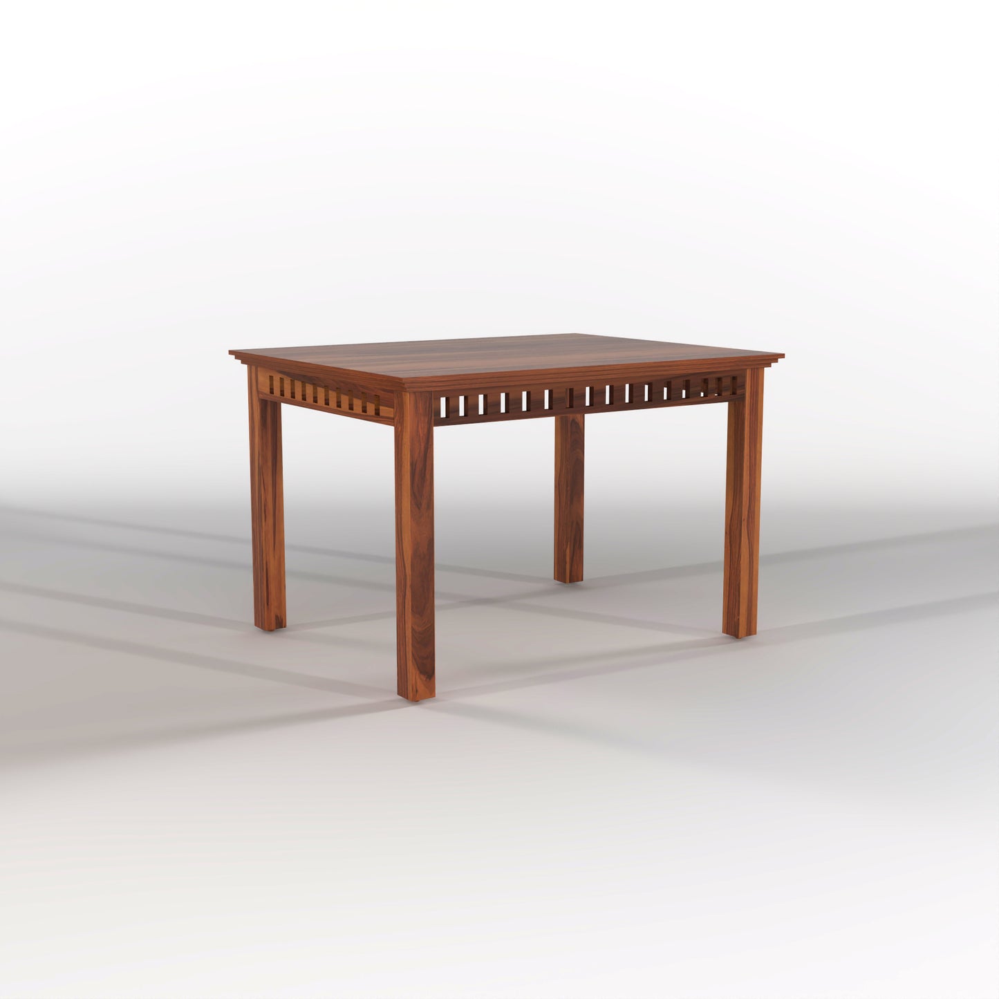 Orvion Sheesham Wood Dining Set 4 Seater With Bench (Honey Finish)