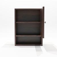 Qorven Solid  Sheesham Wood Kitchen Cabinet Wooden (Walnut Finish)