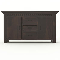 Pivra Solid Sheesham Wood Sideboard and Cabinets (Walnut Finish)