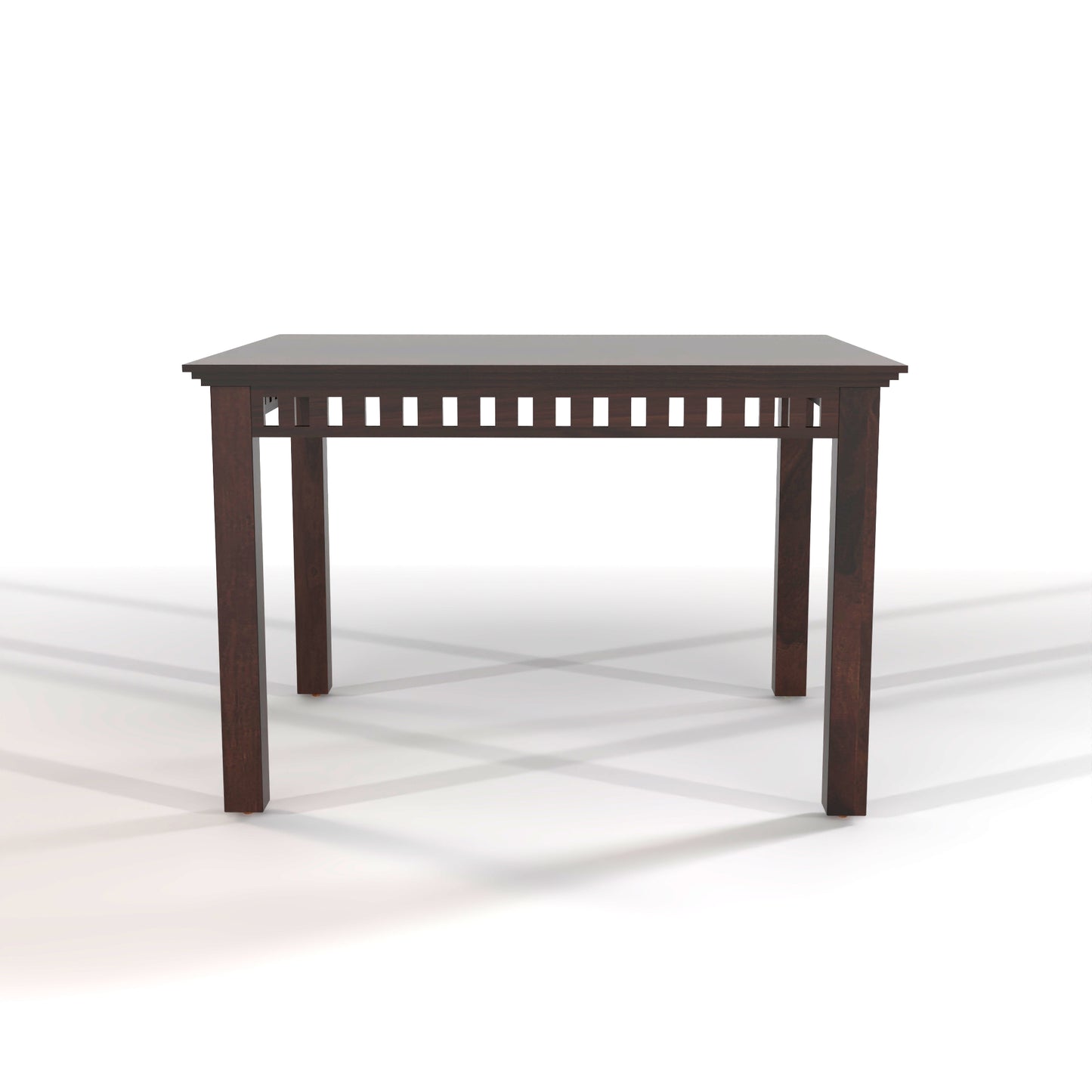 Orvion Sheesham Wood Dining Set 4 Seater With Bench (Walnut Finish)