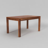 Velora Sheesham Wood Dining Set 6 Seater (Honey Finish)