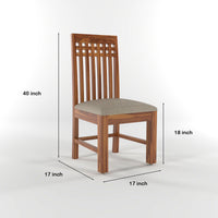 Orvion Sheesham Wood Dining Set 4 Seater With Bench (Honey Finish)