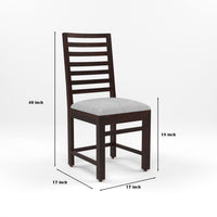 Lorveth Sheesham Wood Dining Set 6 Seater (Walnut Finish)