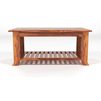 Tivorn Solid Sheesham Wood Coffee Table (Honey Finish)