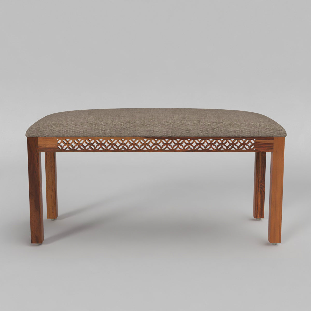 Velora Sheesham Wood Dining Set 6 Seater With Bench (Honey Finish)