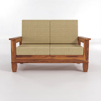 Trivralionel 4 Seater Solid Sheesham Wood Sofa Set (Honey Finish)
