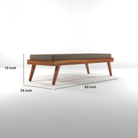 Lomric Solid Sheesham Wood Diwan Bed (Honey Finish )