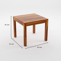 Norvik Sheesham Wood Dining Set 4 Seater With Bench (Honey Finish)
