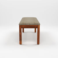 Lorveth Sheesham Wood Dining Set 6 Seater With Bench (Honey Finish)