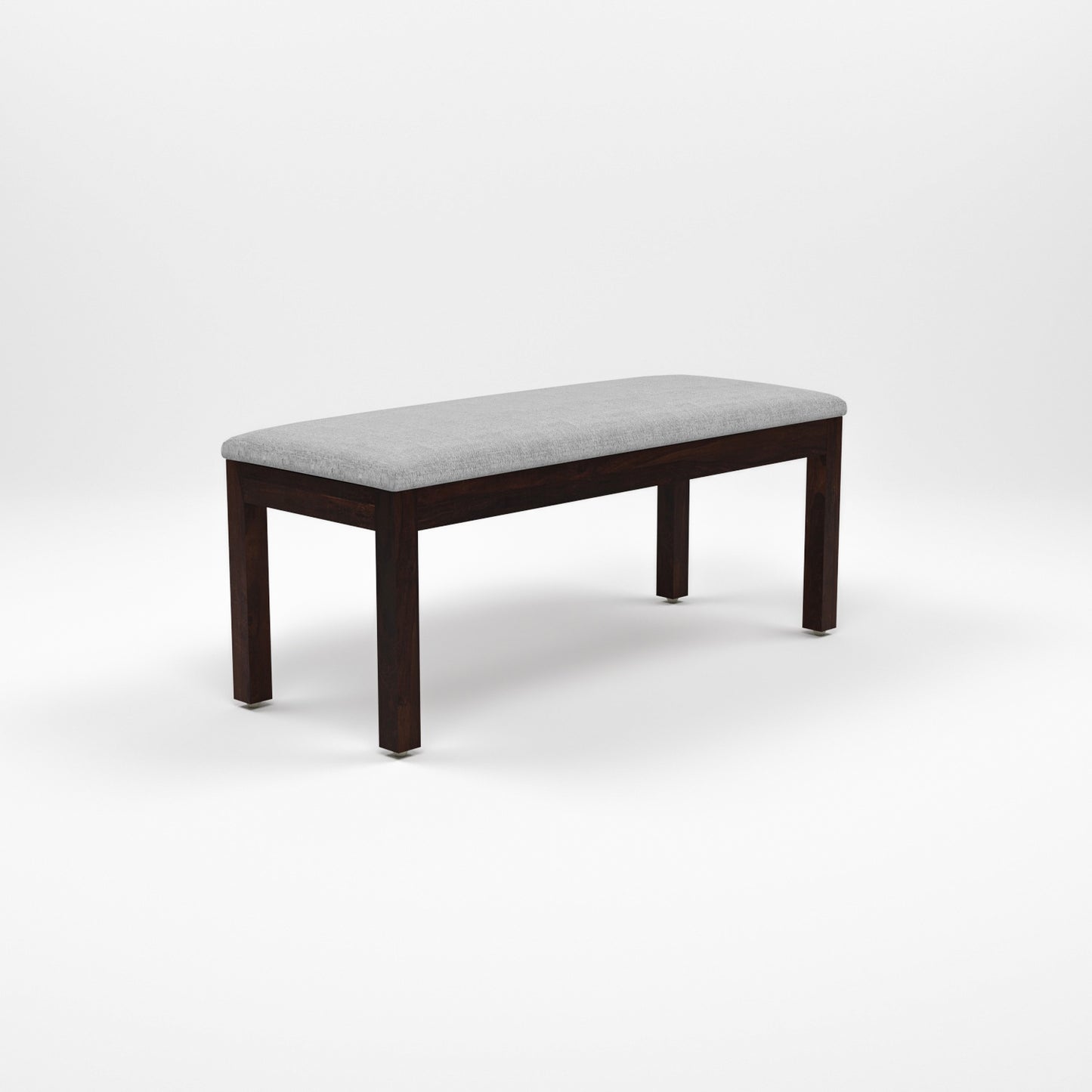 Lorveth Sheesham Wood Dining Set 6 Seater With Bench (Walnut Finish)