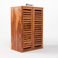 Aurvin Solid Sheesham Wood Shoe Rack  (Honey Finish)