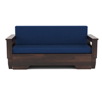 Deyric  Solid Sheesham Wooden 3 Seater Sofa Cum Bed  (Walnut , Finish)
