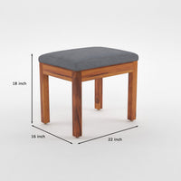 Norvik Sheesham Wood Dining Set 4 Seater With Bench (Honey Finish)