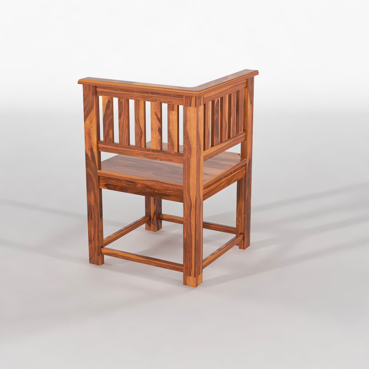 Virello Sheesham Wood Dining Set 6 Seater (Honey Finish)