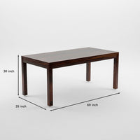 Norvik Sheesham Wood Dining Set 8 Seater (Walnut Finish)