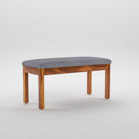 Norvik Sheesham Wood Dining Set 6 Seater With Bench (Honey Finish)
