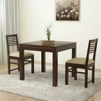 Norvik Sheesham Wood Dining Set 2 Seater (Walnut Finish)
