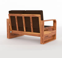 Orynel Sheesham Wooden 4 Seater Sofa Set (Honey Finish)