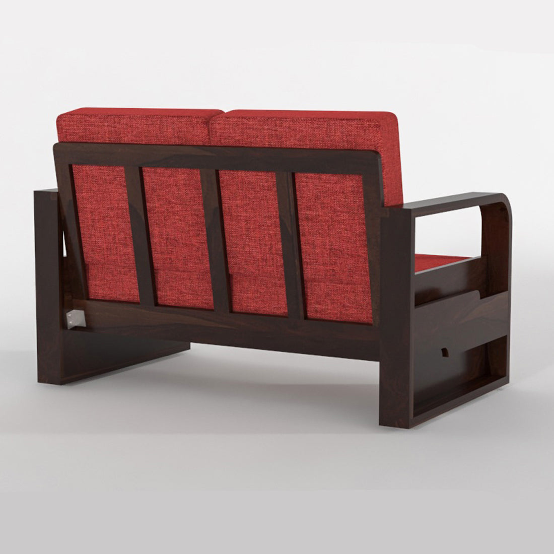 Orynel Sheesham Wooden 4 Seater Sofa Set (Walnut Finish)