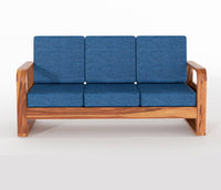 Zandor Sheesham Wooden 6 Seater Sofa Set (Honey Finish)