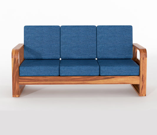 Zandor Sheesham Wooden 6 Seater Sofa Set (Honey Finish)