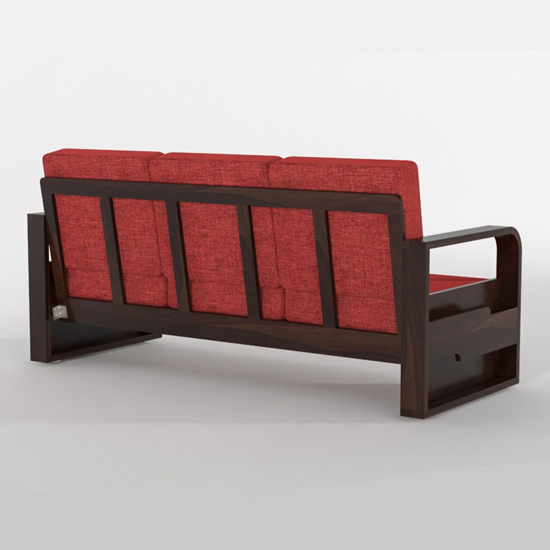 Zandor Sheesham Wooden 6 Seater Sofa Set (Walnut Finish)