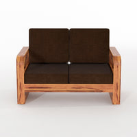 Orynel Sheesham Wooden 4 Seater Sofa Set (Honey Finish)